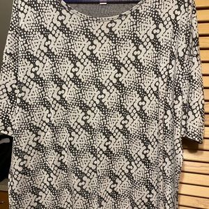 Jacquard black and white Lularoe Irma